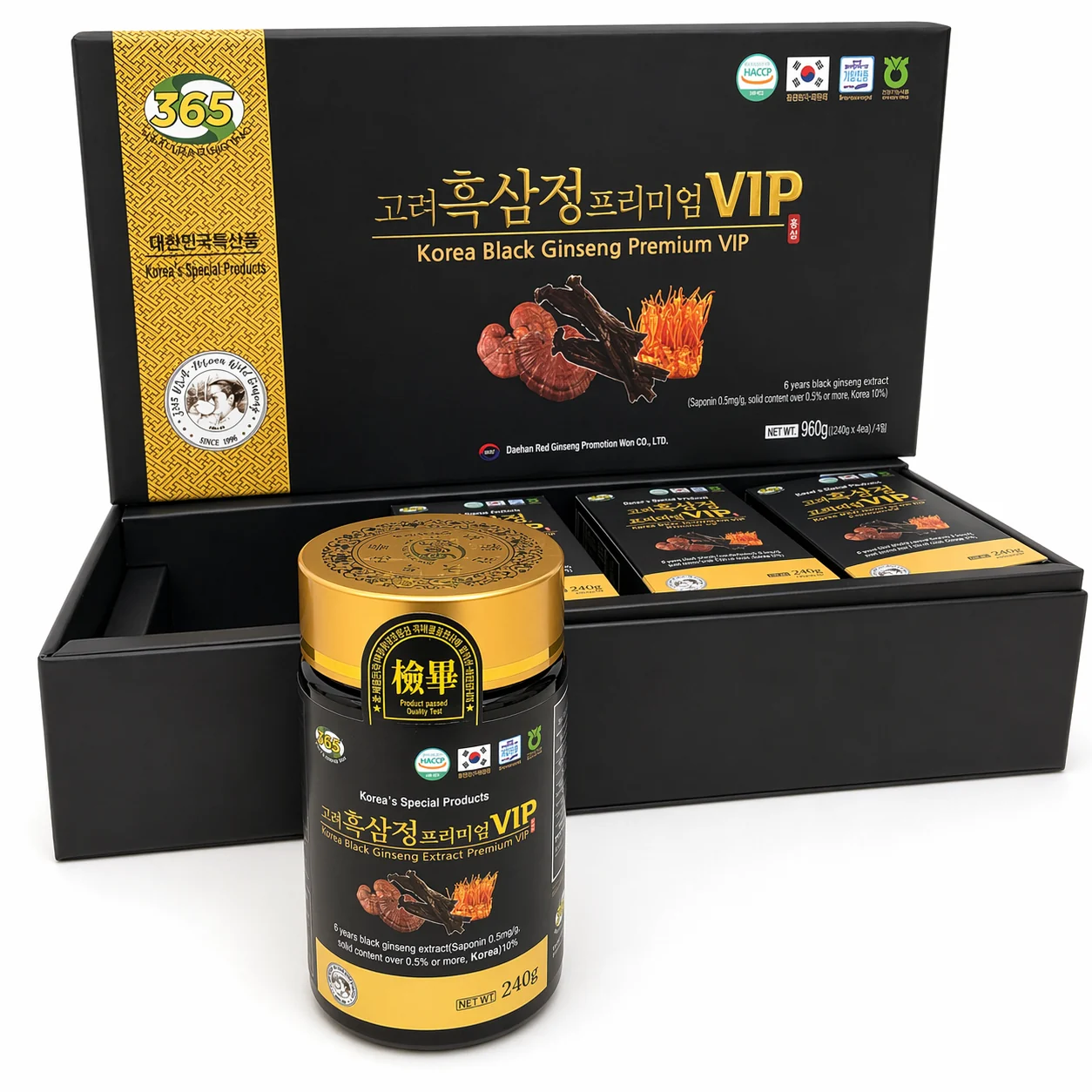고려 흑삼정 프리미엄 VIP 4병 선물세트